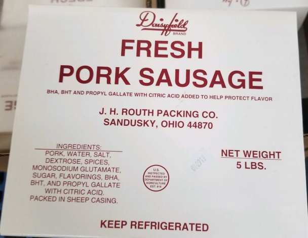 Daisyfield Sausage Label